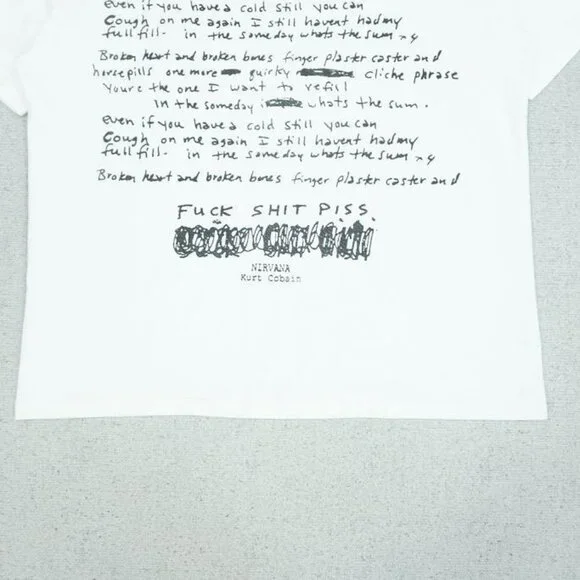 Nirvana Commemorative White Short Sleeve T Shirt